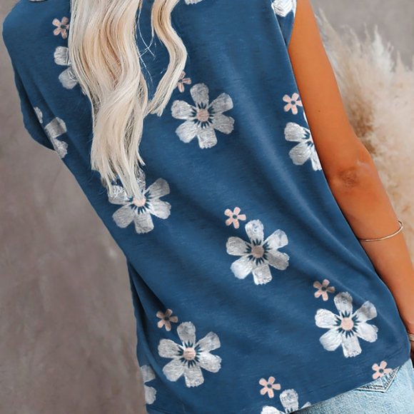 💜 New Floral Sleeveless Top - Picture 2 of 3